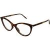 Lunettes de soleil Saint Laurent SL 833 Cadres Optiques, Havana/Transparent, 55 mm