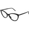 Lunettes de soleil Saint Laurent SL 833 Cadres Optiques, Noir/Transparent, 55 mm