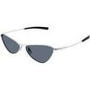 Lunettes de soleil Saint Laurent SL 830 Lunettes de soleil, Argent/Bleu, 56 mm Argent&eacute;