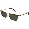 Lunettes de soleil Saint Laurent SL 795 JOE Lunettes de soleil, Or/Gris, 57 mm Dor&eacute;