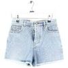 Short Alexandre Vauthier Mini short en coton bleu