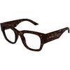 Lunettes de soleil McQ Alexander McQueen AM0455O Cadres Optiques, Havana/Transparent, 50 mm