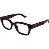 Lunettes de soleil McQ Alexander McQueen AM0454O Cadres Optiques, Havana/Transparent, 52 mm