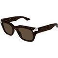 Lunettes de soleil McQ Alexander McQueen AM0439S Lunettes de soleil, Havana/Marron, 51 mm Grenoble