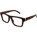 Lunettes sur Grenoble : Lunettes de soleil Saint Laurent SL M10_B Cadres Optiques, Havana/Transparent, 52 mm