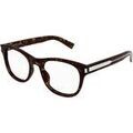 Lunettes sur Grenoble : Lunettes de soleil Saint Laurent SL 663 Cadres Optiques, Havana/Transparent, 53 mm