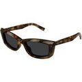 Lunettes sur Grenoble : Lunettes de soleil Saint Laurent SL 658 Lunettes de soleil, Havana/Noir, 54 mm