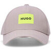 Casquette HUGO CASQUETTE JUDE PL GRISE AVEC BADGE LOGO JAUNE