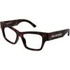 Lunettes de soleil Balenciaga BB0378O Cadres Optiques, Havana/Transparent, 54 mm
