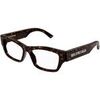 Lunettes de soleil Balenciaga BB0377O Cadres Optiques, Havana/Transparent, 54 mm