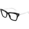 Lunettes de soleil McQ Alexander McQueen AM0484O Cadres Optiques, Noir/Transparent, 50 mm