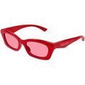 Lunettes de soleil McQ Alexander McQueen AM0474S Lunettes de soleil, Rouge/Rose, 52 mm Grenoble