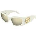 Lunettes sur Grenoble : Lunettes de soleil Balenciaga BB0321S Lunettes de soleil, Avoire/Gris, 57 mm
