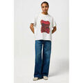 Tee-shirts sur Grenoble : T-shirt Wrangler T-shirt LOOSE GIRLFRIEND TEE Worn White