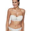 Bandeaux & bretelles amovibles Selmark Soutien-gorge bandeau pr&eacute;form&eacute; MALITZIA MARIAGE Blanc
