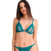 Triangles / Sans armatures Lisca Soutien-gorge bralette triangle sans armatures FUSION Vert
