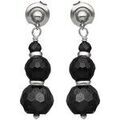 Boucles d'oreille sur Grenoble : Boucles oreilles Orusbijoux Boucles D Oreilles Argent Rhodi&eacute; Cascade De Perle Naturelle Argent&eacute;