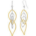 Boucles d'oreille sur Grenoble : Boucles oreilles Orusbijoux Boucles D'oreilles Argent Dor&eacute; Rhodi&eacute; Diamant&eacute; Forme Multicolore