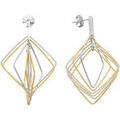 Boucles d'oreille sur Grenoble : Boucles oreilles Orusbijoux Boucles D'oreilles Argent Dor&eacute; Rhodi&eacute; Diamant&eacute; Forme Multicolore