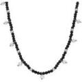 Collier Orusbijoux Collier Argent Rhodi&eacute; Pampille Perle Naturelle Et Spinelle Argent&eacute; Grenoble