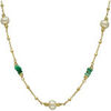 Collier Orusbijoux Collier Argent Dor&eacute; Pierres Pr&eacute;cieuses &eacute;meraude V&eacute;ritable Dor&eacute;