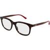 Lunettes de soleil Gucci GG1990O Cadres Optiques, Havana/Transparent, 53 mm