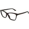 Lunettes de soleil Bottega Veneta BV1421O Cadres Optiques, Havana/Transparent, 55 mm