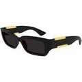 Lunettes de soleil Bottega Veneta BV1406S Lunettes de soleil, Noir/Gris, 53 mm Grenoble