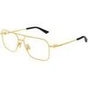 Lunettes de soleil Bottega Veneta BV1384O Cadres Optiques, Or/Transparent, 58 mm Dor&eacute;