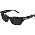 Lunettes sur Grenoble : Lunettes de soleil Balenciaga BB0430S Lunettes de soleil, Noir/Gris, 54 mm