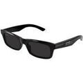 Lunettes sur Grenoble : Lunettes de soleil Balenciaga BB0422S Lunettes de soleil, Noir/Gris, 54 mm