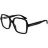 Lunettes de soleil McQ Alexander McQueen AM0538O Cadres Optiques, Noir/Transparent, 52 mm