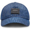 Casquette HUGO CASQUETTE BLEU &Agrave; CINQ PANNEAUX EN TWILL ITALIEN AVEC LOGO EN Bleu