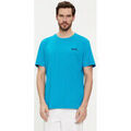 Tee-shirts sur Grenoble : T-shirt BOSS T-SHIRT REGULAR FIT BLEU EN JERSEY AVEC LOGO EFFET 3D T