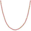 Collier Orusbijoux Collier Argent Dor&eacute; Perles Naturelles Quartz Rose Fraise Dor&eacute;