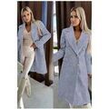 Manteaux sur Grenoble : Manteau Kebello Manteau Crois&eacute; A Boutons Dor&eacute;s F, Gris Gris
