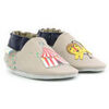 Chaussons b&eacute;b&eacute; Robeez lion circus Gris