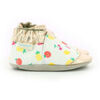 Chaussons b&eacute;b&eacute; Robeez gold summer. Blanc
