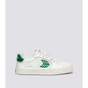 Baskets basses Cariuma SALVAS cuir blanc logo vert
