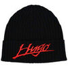 Bonnet HUGO BONNET NOIR EN LAINE AVEC LOGO BROD&Eacute; XILLA Noir
