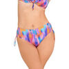 Maillots de bain Lisca Bas maillot slip de bain c&ocirc;t&eacute;s r&eacute;glables JERSEY Cheek Orange