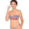 Maillots de bain Lisca Haut maillot de bain bandeau pr&eacute;form&eacute; sans armatures JERSEY Orange