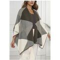 Gilet Kebello Cape Poncho F, Kaki Grenoble