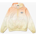 Manteaux sur Grenoble : Manteau Lacoste Coupe-vent &agrave; enfiler unisexe L!VE Summer Pack l&eacute;ger Orange