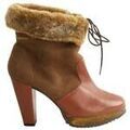 Bottes femme sur Grenoble : Bottines Robert Clergerie Boots en daim marron