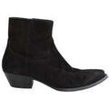 Bottines Saint Laurent Boots en daim noir Grenoble