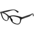 Lunettes de soleil McQ Alexander McQueen AM0461O Cadres Optiques, Noir/Transparent, 53 mm Grenoble