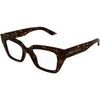 Lunettes de soleil McQ Alexander McQueen AM0453O Cadres Optiques, Havana/Transparent, 49 mm