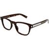 Lunettes de soleil Saint Laurent SL 664 Cadres Optiques, Havana/Transparent, 52 mm