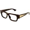 Lunettes de soleil Bottega Veneta BV1280O Cadres Optiques, Havana/Transparent, 51 mm